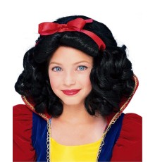 Pamuk Prenses Peruğu Kırmızı Fiyonklu