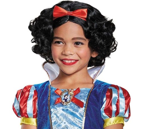 Pamuk Prenses Peruğu Kırmızı Fiyonklu