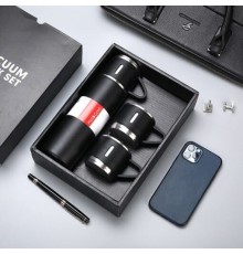 Paslanmaz Çelik Bardaklı Termos Seti 500 ML