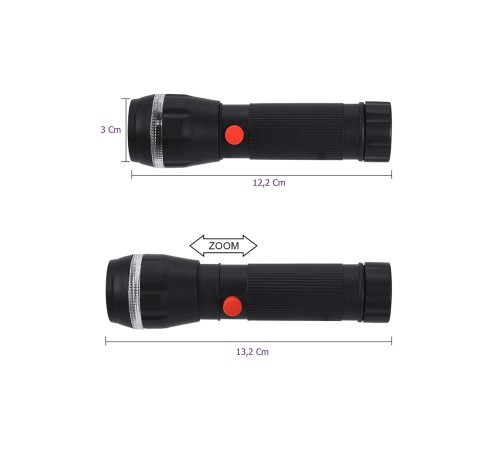 PeakStar PS-7083 Plastik Zoomlu Pilli El Feneri