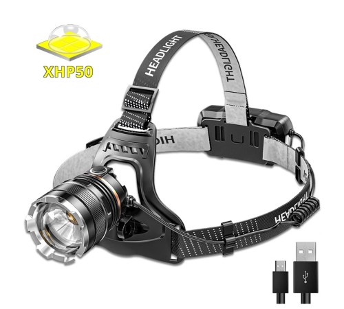 PeakStar PS-8002 SENSÖRLÜ ZOOMLU PROFESYONEL ŞARJLI KAFA LAMBASI