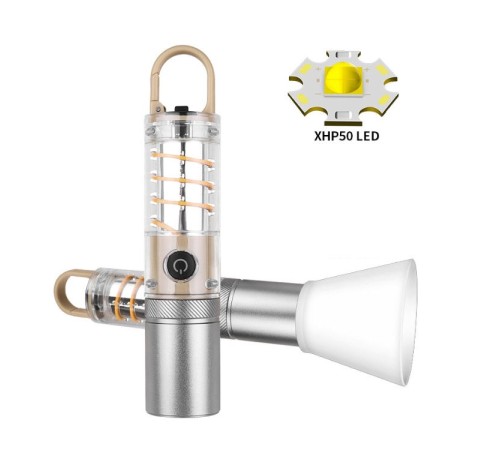 PeakStar Ps-8915 10W Zoomlu Led Powerbank Özellikli Şarjlı Kamp El Feneri