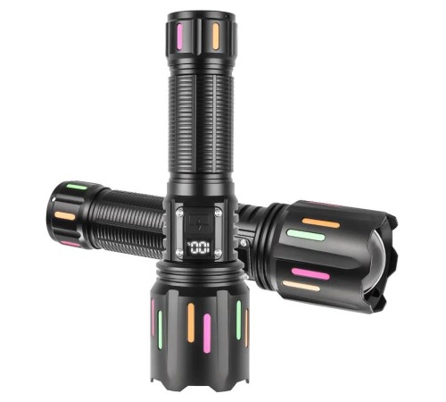 PeakStar Ps-9954 30w Zoomlu Led Powerbank Özellikli Şarjlı Profesyonel El Feneri