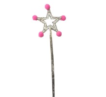 Pembe Ponponlu Yıldız Peri Asası 1 Adet