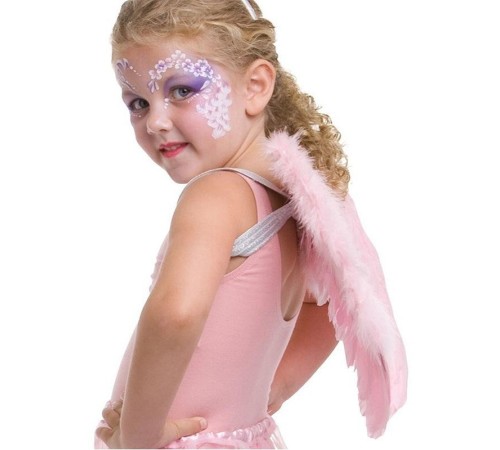 Pembe Renkli Orta Boy Çocuk Melek Kanadı 40x60 cm