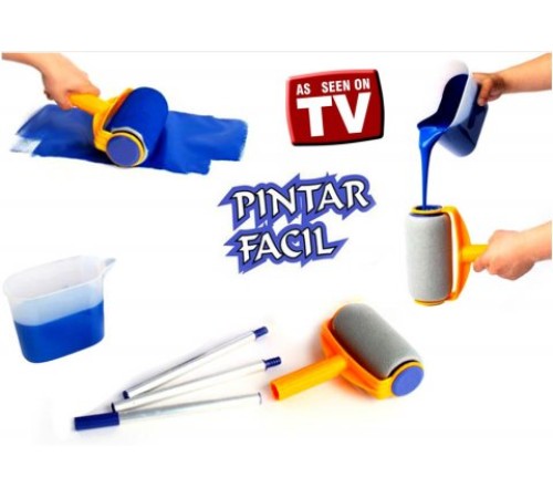 Pintar Facil Pratik Damlatmayan Boya Rulosu Ve Fırçası
