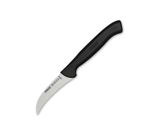 Pirge 38044 Ecco Kıvrık Eğri Sebze Dekor Bıçağı 7,5 cm - Siyah