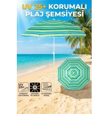 Plaj Şemsiyesi Sabit 180 cm