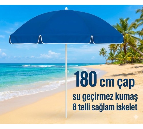 Plaj Şemsiyesi Sabit 180 cm