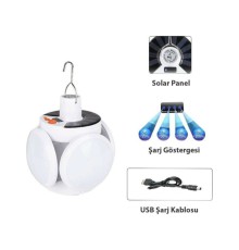 Polizei P-038 Solar Güneş Enerji Ve Usb Sarjli 5 Kanatlı