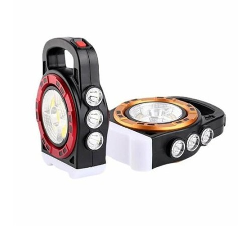 Polizei P-6678C Dış Mekan Solar Şarj Işığı Çok Fonksiyonlu Projektör Hazine Güçlü Işık El Feneri