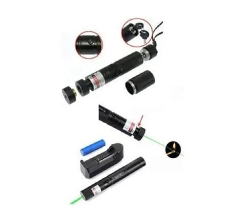Polizei Şarjlı Turbo Yeşil Lazer Pointer Kibrit Yakabilen  Güç 1000MW