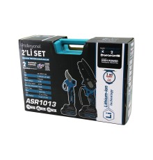 PROFESYONEL 2 PCS SET 6 İNÇ - 8 İNÇ BUDAMA DAL KESME TESTERE ŞARJLI ZİNCİRLİ KÖMÜRLÜ 18V-1500MAH