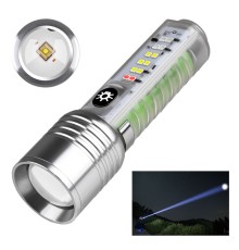 Profesyonel TG LED Güçlü 8 Modlu Type-C 1000 Lümen Polis Çakarlı Şarjlı El Feneri