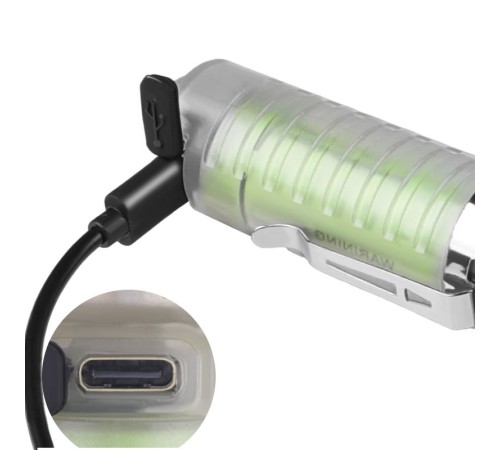 Profesyonel TG LED Güçlü 8 Modlu Type-C 1000 Lümen Polis Çakarlı Şarjlı El Feneri