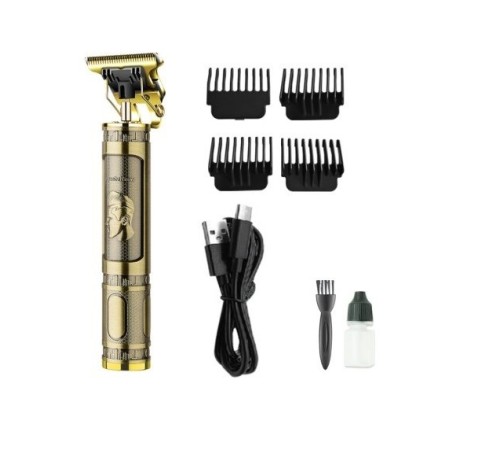 PS-033 Çelik Kasa Profesyonel T-bıçak Saç Sakal Ense Ve Çizim Tıraş Makinesi