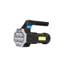 PS-3879 USB Şarj Göstergeli Şarj Edilebilir 7*XPE +COB Led El Feneri