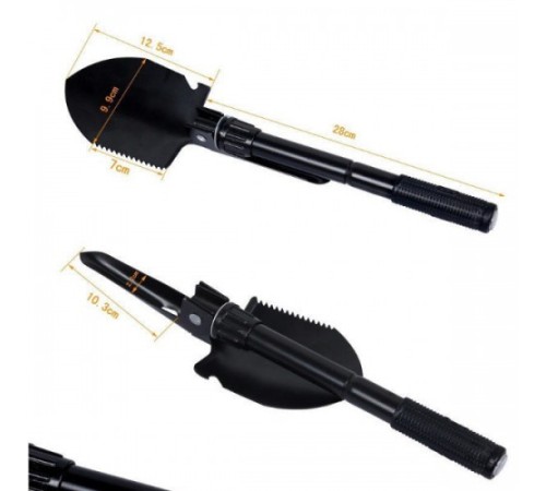 Pusulası Katlanır Portatif Kazma Kürek Seti