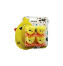 4PCS YUMURTALIK EMOJİ DESEN RENKLİ PLASTİK CİVCİV AYAKLI KIRIK YUMURTA KABUK MODEL