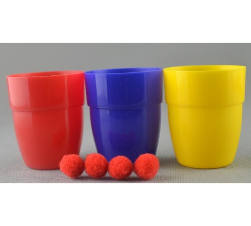 Renkli Kupalar ve Toplar Sihirbazlık Seti - Başlangıç Seviyesi Sihir Malzemesi