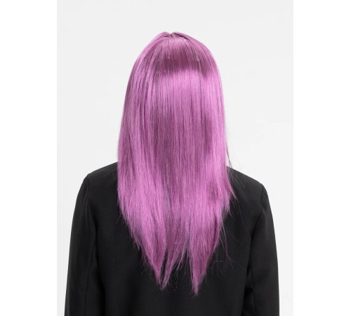 Rose Pembe Renk Düz Kesim Uzun Parti Peruğu Takma Saç