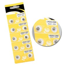 Saat Pili - Düğme Pil 10lu Paket LR626-LR66 AG4-1.55V