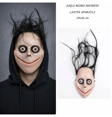 Saçlı Momo Korku Maskesi 24x16 cm