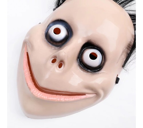 Saçlı Momo Korku Maskesi 24x16 cm