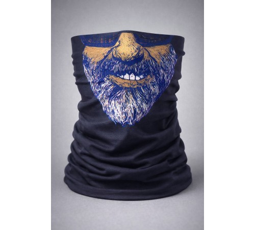 Sakallı Yüz Desenli Baf Buff – Çok Amaçlı Boyunluk & Maske 1 No