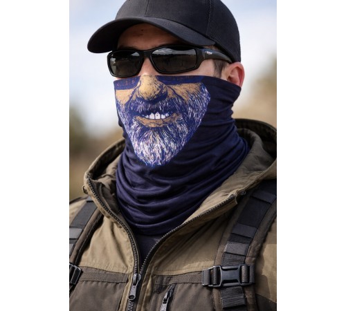 Sakallı Yüz Desenli Baf Buff – Çok Amaçlı Boyunluk & Maske 1 No