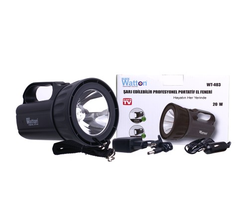 Şarj Edilebilir Profesyonel Portatif EL Feneri Wt-403