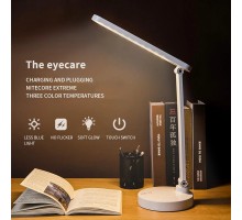Şarjlı 40 Led Çalışma Okuma Işığı Kademeli Masa Lambası Ayarlanabilir Renk Tonu Ve Parlaklık PS-1912