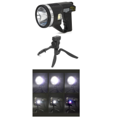 Şarjlı Dev Boy El Feneri Tripod Ayaklı Parlak LED El Lambası Kamp, Av ve Güvenlik İçin İdeal