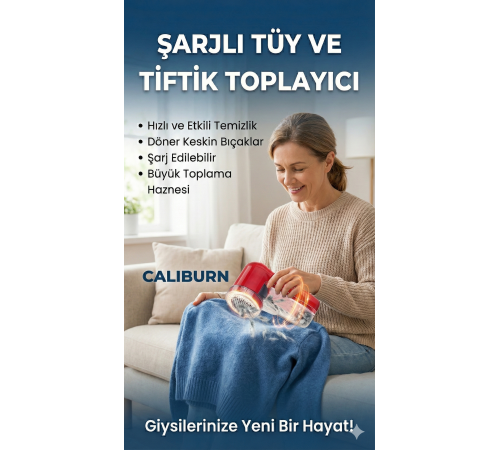 Şarjlı Kazak Tüy Toplama Makinesi