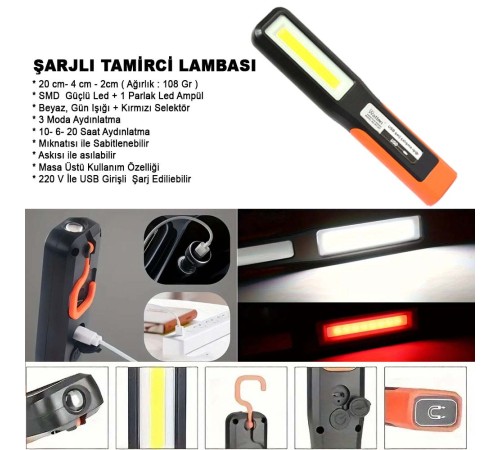 Şarjlı Tamirci Lambası Wt-297