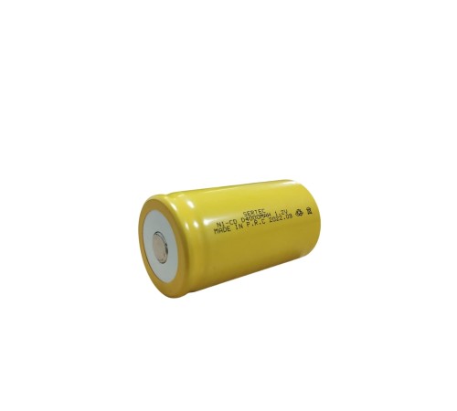 Sertec - 1.2V 4000 Mah - D Büyük Boy - Ni-CD Şarjlı Pil - (Başsız / Flat Head)
