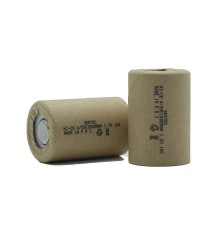 Sertec 1.2V Ni-Cd  4/5 SC 1500 Mah Kağıt Şarjlı Pil 10C (Başsız/Flat Head)