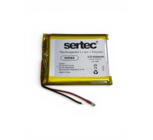 Sertec 105568 3.7V 5000 mAh Li-Polymer Pil (Devreli/1.5A)
