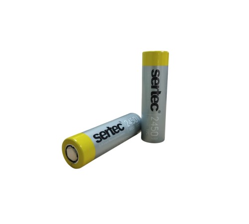 Sertec 18650 3.7V 2450 Mah 12C Li-Ion Şarjlı Pil