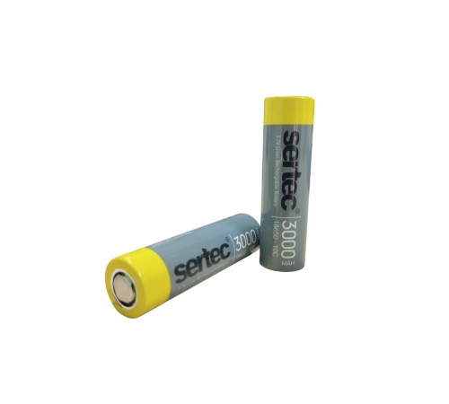 Sertec 18650 3.7V 3000 Mah 10C Li-Ion Şarjlı Pil