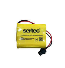 SERTEC 3.6V 3S1P AA 800 MAH KABLO + SİYAH KONNEKTÖRLÜ OYUNCAK PİLİ