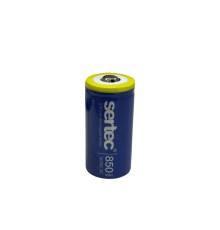 Sertec 3.7V Li-ion 16340 - 850 mAh 3C Başlı Şarjlı Pil