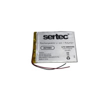 Sertec 357090 3.7V 2500 MAh Li-Polymer Pil (Devreli/1.5A)