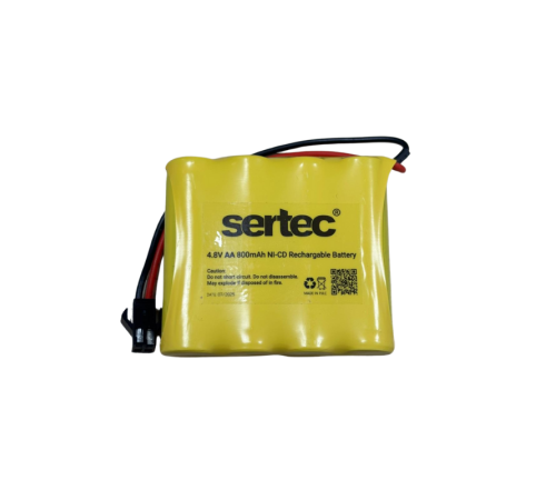 SERTEC 4.8V 4S1P AA 800 MAH KABLO + SİYAH KONNEKTÖRLÜ OYUNCAK PİLİ
