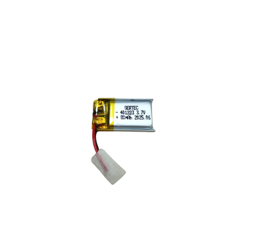 Sertec 401223 3.7V 80 mAh Li-Polymer Pil (Devreli/1.5A)