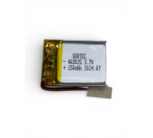 Sertec 402025 3.7V 150 MAh Li-Polymer Pil (Devreli/1.5A)