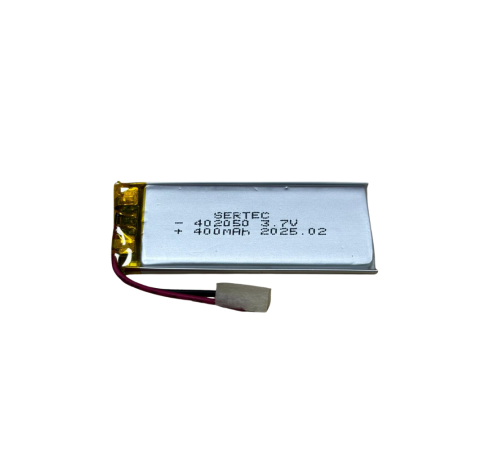Sertec 402050 3.7V 400mAh Li-Polymer Pil (Devreli/1.5A)