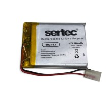 Sertec 403443 3.7V 520 MAh Li-Polymer Pil (Devreli/1.5A)