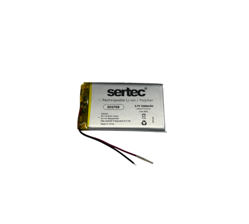 Sertec 503759 3.7V 1200 MAh Li-Polymer Pil (Devreli/1.5A)