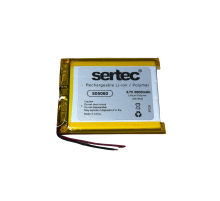Sertec 505060 3.7V 2000 mAh Li-Polymer Pil (Devreli/1.5A)